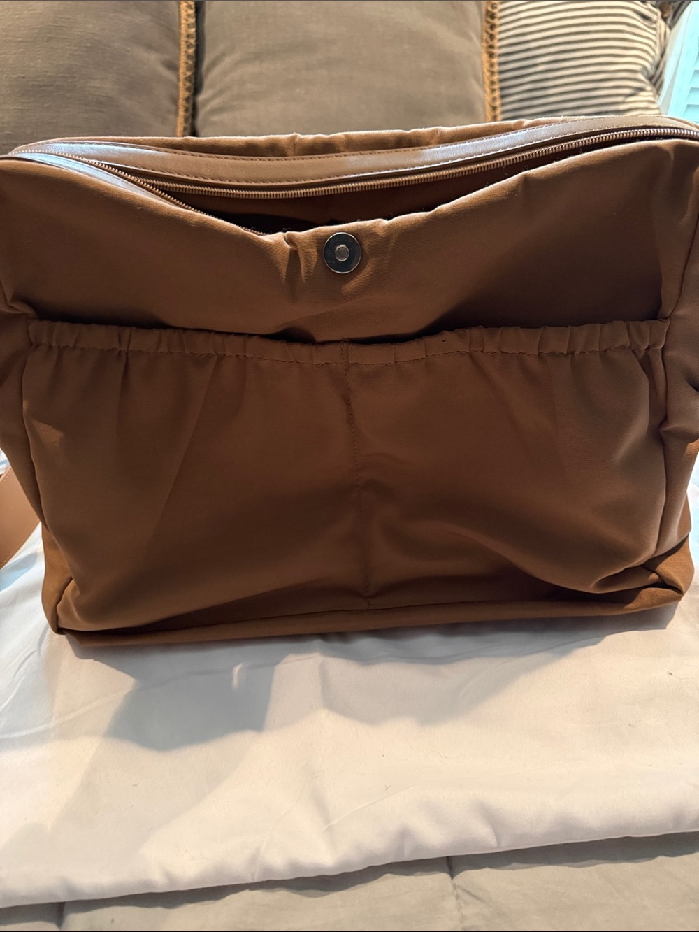 Calpak Tote Bag in Camel - Picture 4 of 7